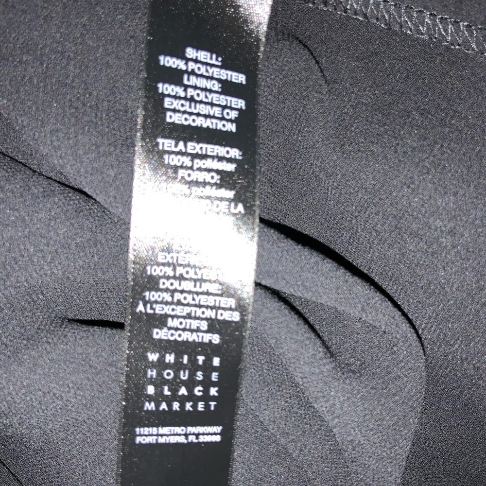 White House Black Market black blouse size large - Picture 6 of 7